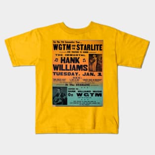 WGTM Hank Williams Day Kids T-Shirt